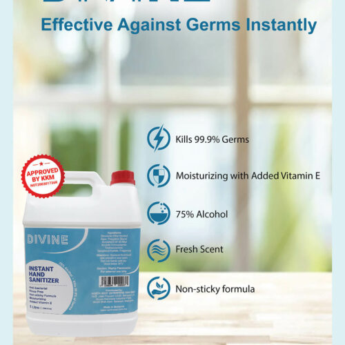 hand sanitizer 5litre DIVINE Instant Hand Sanitizer 5litre (4drums)