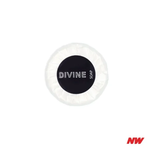 A Divine Round Soap 15gm DIVINE Round Bar Soap 15gram (1,000pcs)