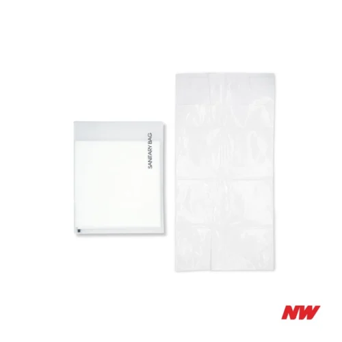 D CPE Sanitary Bag Sanitary Bag – Plain with Self Adhesive - In CPE Bag (1,000packs)