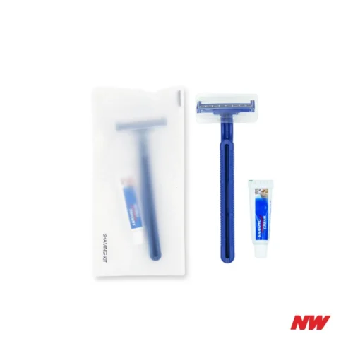 D CPE Shaving Kit Shaving Kit-Gillette Shaver with 5g Cream - In CPE Bag (500packs)