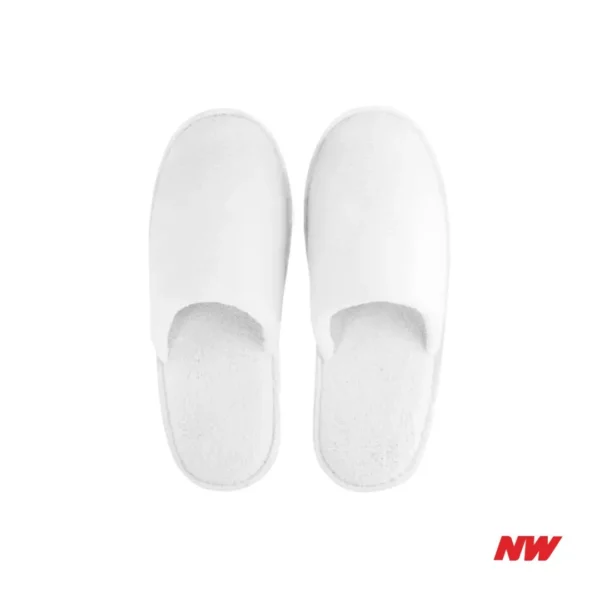 H Coral Fleece Slippers Disposable Coral Fleece T Slipper - Plain Closed Toe (100pairs)