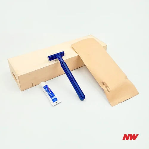 Shaving Kit 3 - Gillette Shaver + Shaving Cream 5g - Brown Kraft Paper Wrapper Shaving Kit 3 - Gillette Shaver + Shaving Cream 5g - Brown Kraft Paper Wrapper
